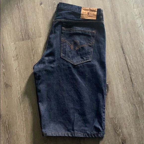 RocaWear Denim Company 5 Pkt Flat Front Shorts W40 - Picture 1 of 10